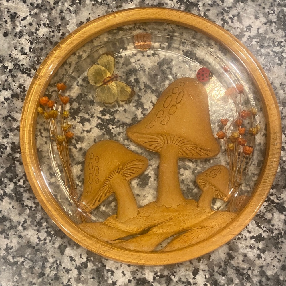 Gamut Designs Mushroom Art Resin Decor